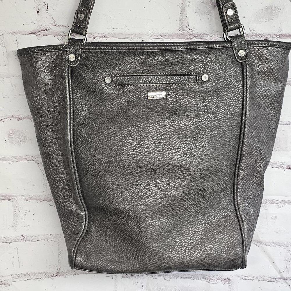 Thirty One Large Jewell Tote Bag Grey
